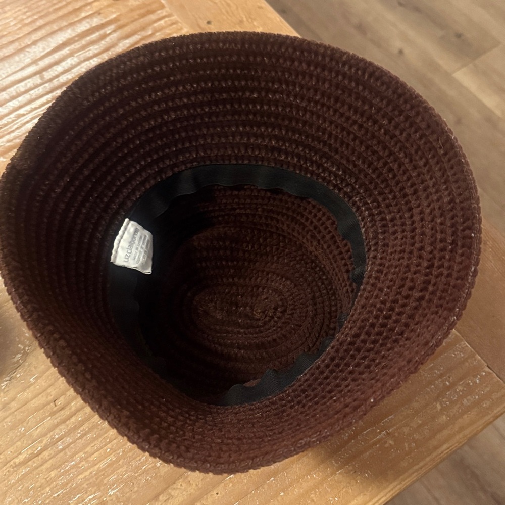 Liz Claiborne Vintage 1970s Chenille bucket Hat - Picture 6 of 7